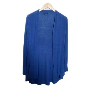 Eileen Fisher Blue Linen Blend Cardigan Size Small